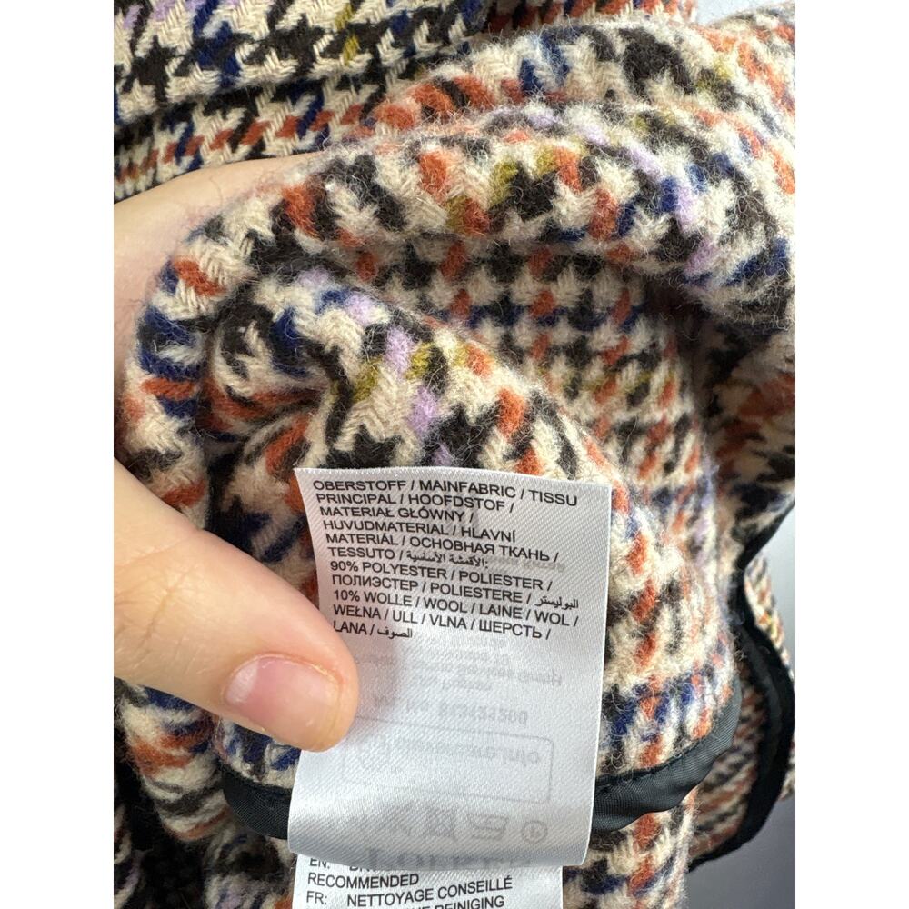 Women’s Ulla Popken Size 1X Multicolored Houndstooth Jacket - Picture 5 of 5